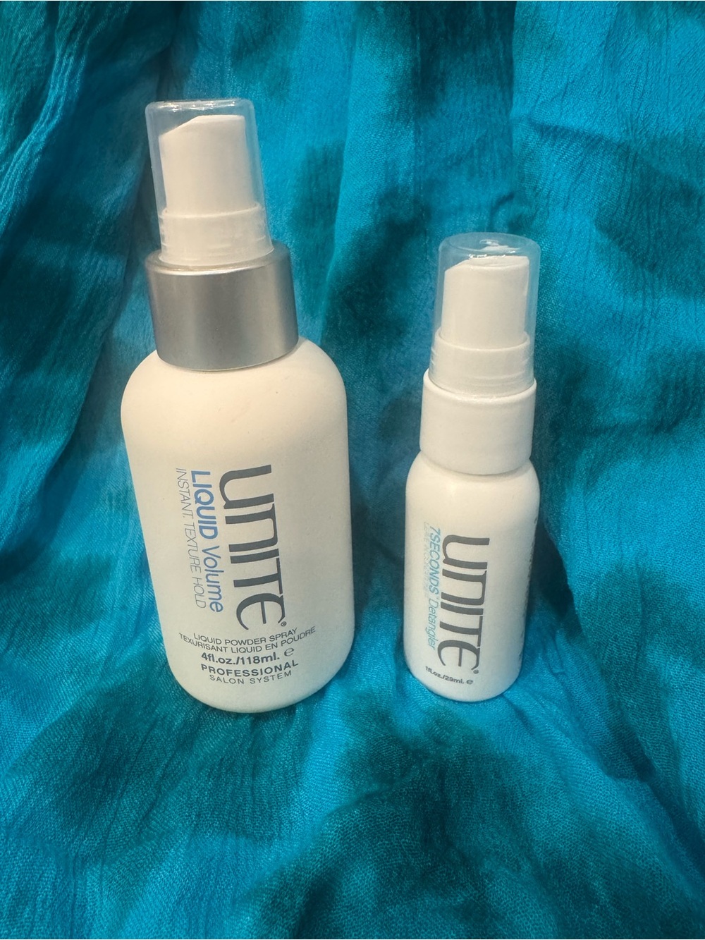 UNITE Liquid Volume Spray and 7seconds leave in conditioner